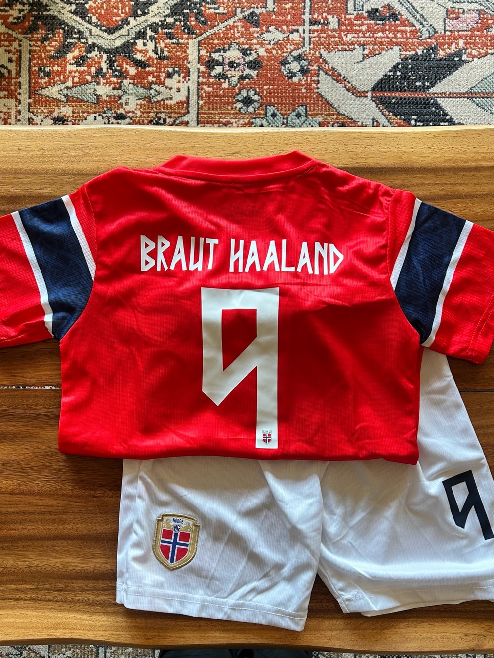 NWT REPLICA child’s Erling Haaland Norway kit